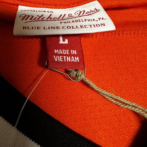 MITCHELL & NESS PHILADELPHIA FLYERS BOBBY CLARKE BLUE LINE JERSEY Size Lrg NWT - Picture 2 of 7